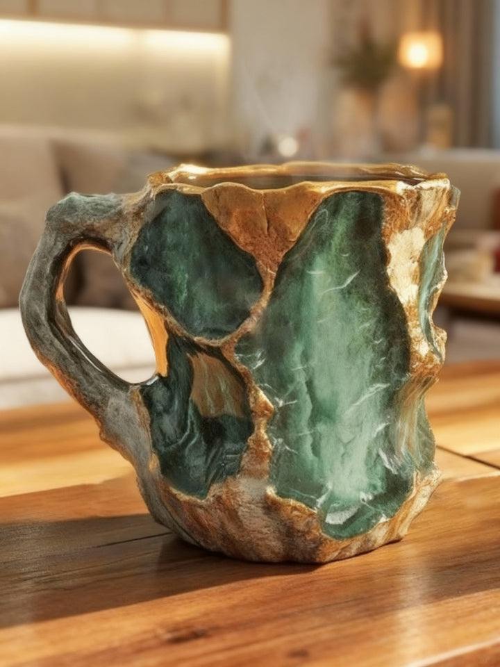 EMERALD | NATURAL GREEN GEODE CUP