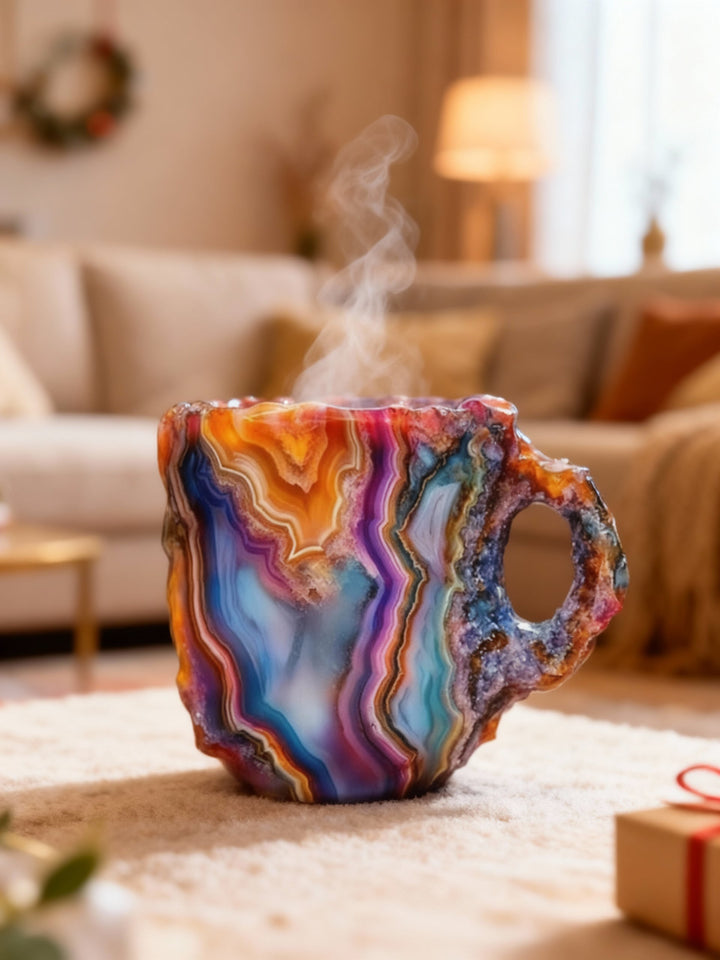 VIVID | PRISM-SWIRLED STONE MUG