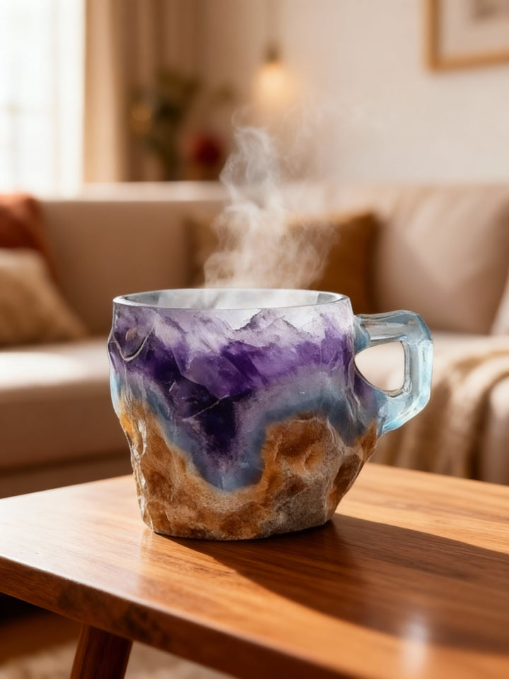 ZENITH | BLUE-PURPLE GEMSTONE MUG