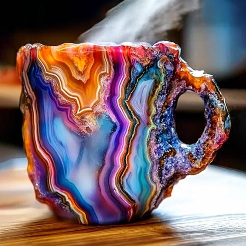 VIVID | PRISM-SWIRLED STONE MUG